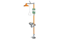 Guardian G1909HFC Combination Drench Shower & Eye/Face Wash (with Hand & Foot Control and Stainless Steel Receptor)