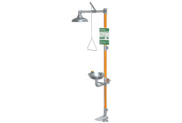 Guardian G1991HFC Stainless Steel Combination Drench Shower & Eyewash (with Hand & Foot Control)