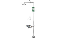 Guardian GBF1909PCC Barrier-Free Brass Combination Drench Shower & Eye/Face Wash