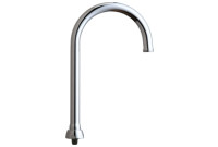 Chicago GN2AFCJKABCP 5-1/4" Flow Control Rigid / Swing Gooseneck Spout 
