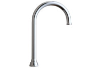 Chicago GN2AJKABCP 5-1/4" Rigid / Swing Gooseneck Spout 