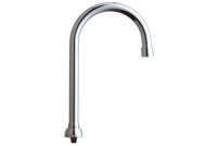 Chicago GN2BFCJKABCP 5-1/4" Flow Control Rigid / Swing Gooseneck Spout 