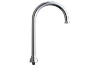 Chicago GN2FCJKABCP 5-1/4" Flow Control Rigid / Swing Gooseneck Spout 