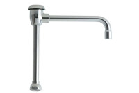 Chicago GN8BVBJKABCP 8" Rigid / Swing Gooseneck Spout with Atmospheric Vacuum Breaker 