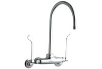 Elkay LK945GN08T6T Wall Mount Faucet, 3"-8" Adjustable  Centers