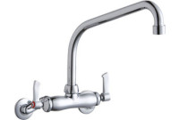 Elkay LK945HA10L2T Wall Mount Faucet, 3"-8" Adjustable  Centers