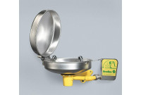 Bradley S19-230DC Unmounted Eyewash (with Stainless Steel Receptor and Hinged Dust Cover)