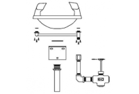 Speakman SE-410 Wall-Mounted Eye/Face Wash (with Rectangular Stainless Steel Receptor)