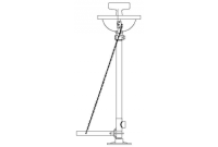 Speakman SE-480 Pedestal-Mounted Eye/Face Wash (with Rectangular Stainless Steel Receptor)