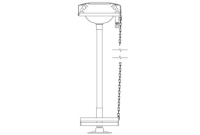 Speakman SE-546 Pedestal-Mounted Eyewash (with Stainless Steel Receptor)