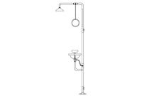 Speakman SE-602 Combination Drench Shower & Eye/Face Wash (with Impeller Action Showerhead)
