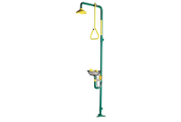 Speakman SE-690 Combination Drench Shower & Eye/Face Wash (with Stainless Steel Receptor and Impeller Action Showerhead)