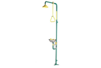 Speakman SE-693 Combination Drench Shower & Eyewash (with Stainless Steel Receptor and Impeller Action Showerhead)