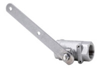 Haws SP265 Stainless Steel Stay-Open Drench Shower Ball Valve Assembly
