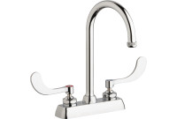 Chicago W4D-GN2AE1-317ABCP Hot and Cold Water Workboard Sink Faucet