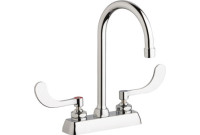 Chicago W4D-GN2AE35-317AB Hot and Cold Water Washboard Sink Faucet