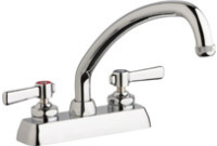 Chicago W4D-L9E1-369AB Hot and Cold Water Washboard Sink Faucet