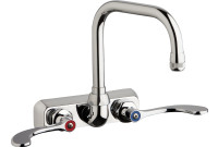 Chicago W4W-DB6AE1-317ABCP Hot and Cold Water Workboard Sink Faucet