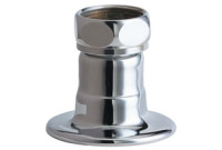 Chicago WJKABCP Straight 2" Inlet Supply Arm with Integral Flange  with 1/2" NPT Female Thread Inlet