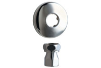 Chicago WXFJKABCP Straight 2" Inlet Supply Arm with Wall Flange  with 1/2" NPT Female Thread Inlet