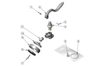 T&S Brass B-0107-035 Spray Valve Parts Breakdown