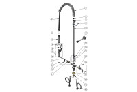 T&S Brass B-0113-BC Series Pre-Rinse Parts Breakdown