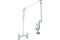 T&S Brass B-0124 8" Deck Mount Pre-Rinse Unit With Roto-Flex Design