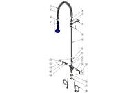 T&S Brass B-0113-08 Series Pre-Rinse Parts Breakdown
