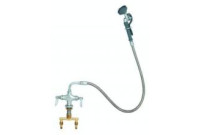 T&S Brass B-0160 Deck Mounted Faucet with Spray Valve Parts Breakdown