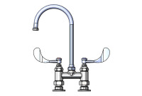 T&S Brass B-0325-WH4 Double Pantry Faucet