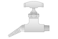 T&S Brass BL-4500-04 Straight Steam Stop
