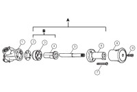 Bradley Bradtrol Shower Valve For Econo-Wall, Wall Saver, and Panelons Parts Breakdown