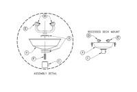 Recessed Deck Mount Eye/Face Wash