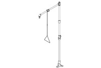 Bradley S19-110BFSS Corrosion-Resistant Stainless Steel Barrier-Free Drench Shower