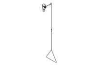 Bradley S19-130SSBF Corrosion-Resistant Stainless Steel Barrier-Free Drench Shower