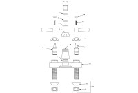 Zurn Z812 4" Centerset Faucet (Swing Spouts) Parts Breakdown