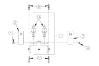 Zurn Z85500 Double Foot Pedal Valve Parts Breakdown