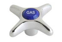 Chicago 204-GASJKCP 2-1/2" Metal Cross Handle w/ Gas Index Button
