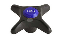 Chicago 205-GASJKNF 2-1/2" Plastic Cross Handle w/ Gas Index Button