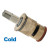 Zurn 59517001 Ceramic Cold Water Cartridge (Short) (Discontinued)