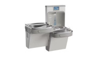 Elkay EZH2O LZSTL8WSLK Filtered Dual-Station Drinking Fountain with Bottle-Filling Station
