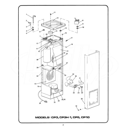 Oasis CP3, CP5 Parts Breakdown