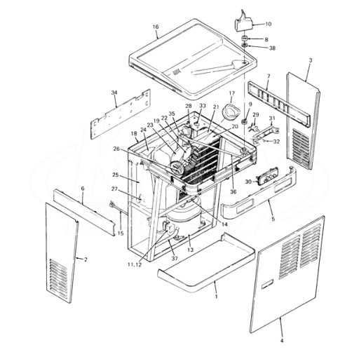 Oasis PLF8WMD Parts Breakdown