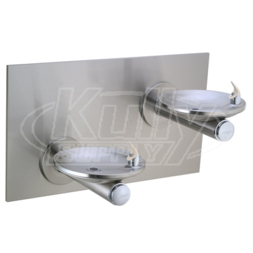 Elkay EDFPB117FPRAK Freeze Resistant, NON-REFRIGERATED In-Wall Dual Drinking Fountain