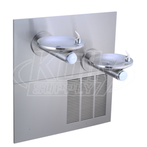 Elkay ERPBGRNMV28K GreenSpec In-Wall Dual Drinking Fountain with Vandal-Resistant Bubbler