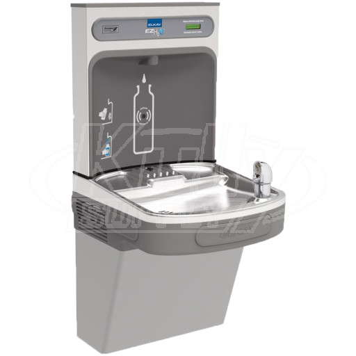 Elkay EZH2O LZS8WSVRLK Filtered Drinking Fountain with Bottle Filler and Vandal-Resistant Bubbler