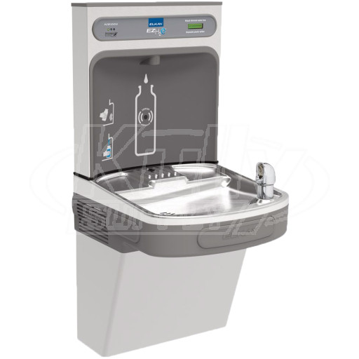 Elkay EZH2O EZS8WSVRSK Stainless Steel Drinking Fountain with Bottle Filler and Vandal-Resistant Bubbler