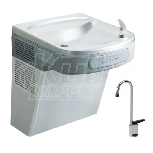 Elkay EZSDSF Stainless Steel NON-REFRIGERATED Drinking Fountain with Glass Filler