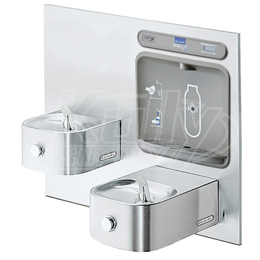 Elkay EZWS-EDFP217K Soft Sides Intergral Bottle Filling Station NON-REFRIGERATED Drinking Fountain