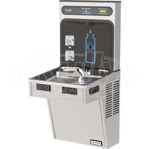 Halsey Taylor HydroBoost HTHB-HACG8SS-NF GreenSpec Stainless Steel Drinking Fountain with Bottle Filler